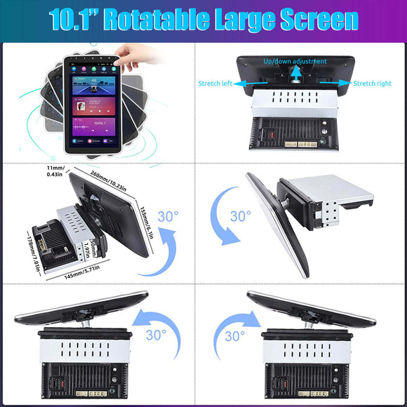 ESSGOO AR1001 | Single Din Car Radio System Auto Stereo MP5 Player Sat Nav FM DAB Bluetooth