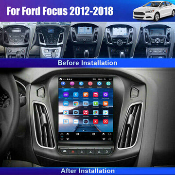 ESSGOO | Car Stereo For 2012-2018 Ford Focus, Wireless Carplay&Android Auto With Steering Wheel Controls - 0