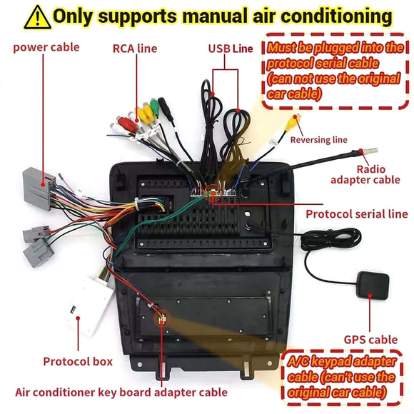 ESSGOO AR1001 | Android14 10" Suitable For Ford Mustang 2010-2014 Car Radio Stereo Bluetooth Multimedia Player GPS RDS