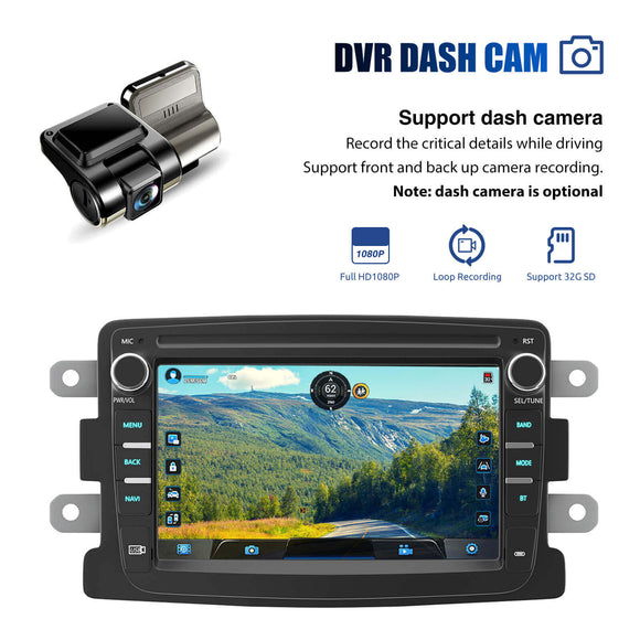 ESSGOO MP5 AR7001 | Android 15, 7-inch HD Touchscreen - For Renault Dacia, Bluetooth 4.1, Wireless Apple CarPlay & Wireless Android Auto, FM RDS