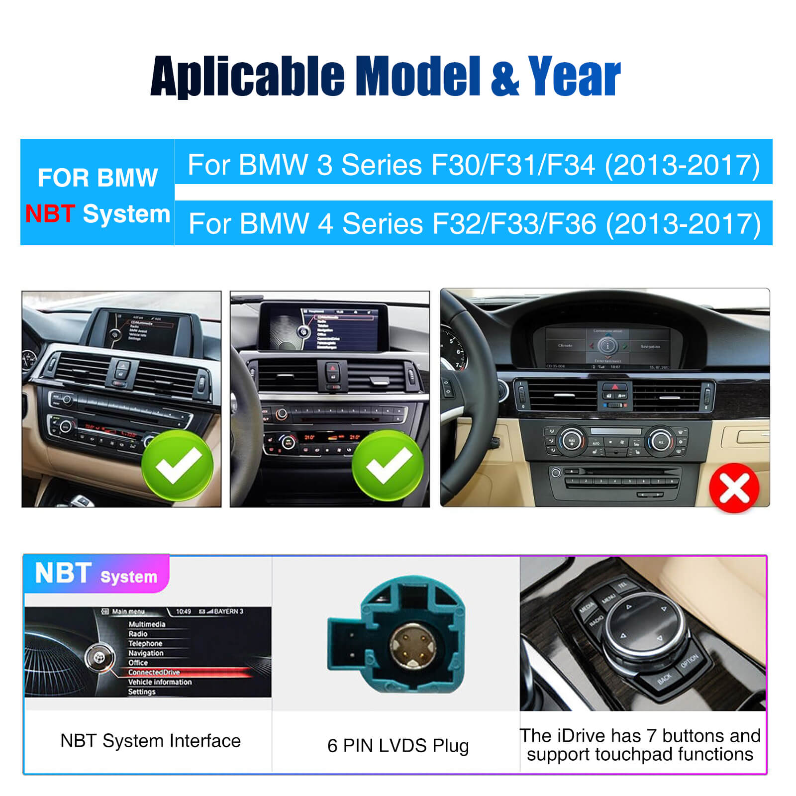 ESSGOO LZ0001 | Original & Android Dual System, 10.25-inch IPS Touchscreen - For BMW, Bluetooth 5 Apple CarPlay & Android Auto