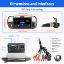 ESSGOO AR7001 MP5 | Android 14 7-inch IPS Touchscreen - For Fiat 500 2010-2015, Bluetooth 5.0, Wireless Apple CarPlay & Wireless Android Auto, FM RDS-5