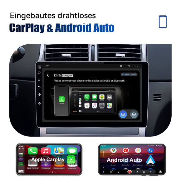 ESSGOO | Bluetooth Car Stereo For 2007-2013 Peugeot, Wireless Carplay&Android Auto With Steering Wheel Controls