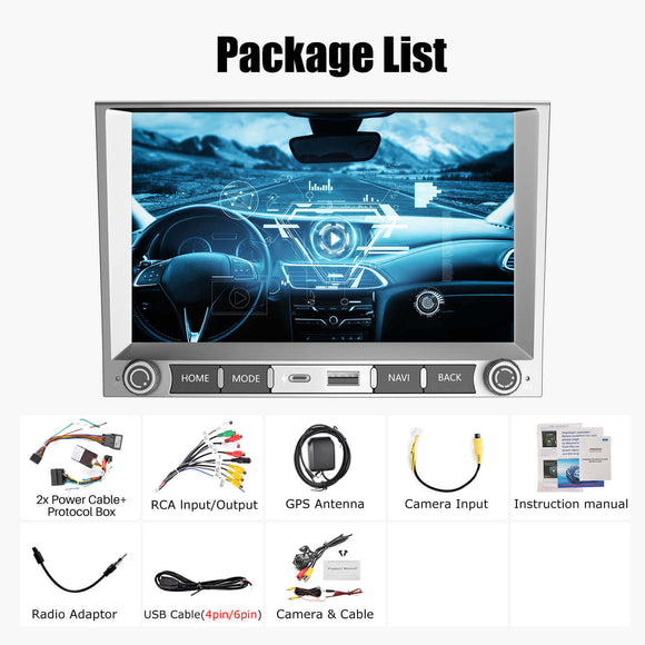 ESSGOO AR8001 | 8" Android 14 Car Radio For Porsche Cayman-2005-2012, MP5 Bluetooth FM Wireless Apple CarPlay & Android Auto