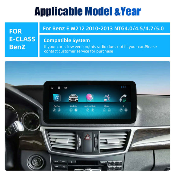 ESSGOO LZ0001 | Dual System, 10.25-inch IPS Touchscreen - For Benz E W212 2010-2013, Bluetooth 5.2, Apple CarPlay & Android Auto