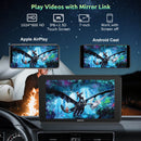 ESSGOO 7'' 743CP Wireless Car Play Screen for Apple Carplay, Android Auto, HD IPS Touchscreen with Mirror Link, Bluetooth 5.3, Siri,Assistant Support, AUX, FM-5