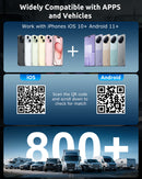 ESSGOO Wireless Carplay Adapter para Android Cars Stereo, Plug and Play Converter Sync iPhone-5