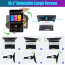 ESSGOO AR1001 | Single Din Pulley Type Car Radio System Auto Stereo MP5 Player Sat Nav FM DAB Bluetooth-5