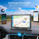 ESSGOO 991SCP 9" IPS CarPlay Screen for Cars, Wireless Apple CarPlay & Android Auto, Bluetooth 5.0, FM, 64GB TF Card Support, AUX-5