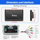 ESSGOO 9618 | MP5 Android14, 9-inch IPS Touchscreen - For Volkswagen, Bluetooth 4.1 Wireless CarPlay & Android Auto-5