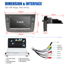 ESSGOO MP5 AR7005 | Android 15, 7-inch IPS Touchscreen -For Alfa Romeo Mito 2008-2019, Bluetooth 4.1, Apple CarPlay & Android Auto, FM RDS-5