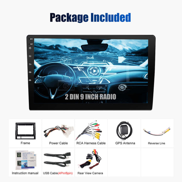 ESSGOO AR9001 | Double 2 DIN Suitable For Toyota Tacoma 2005-2013 Car Bluetooth Radio Stereo RDS MP5 Player