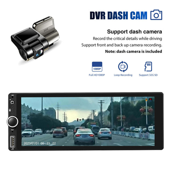 ESSGOO TS0002 6.86 Inch | Audio Systems Multimedia Car Stereo Single Din MP5 Player DAB Wireless Apple CarPlay & Android Auto