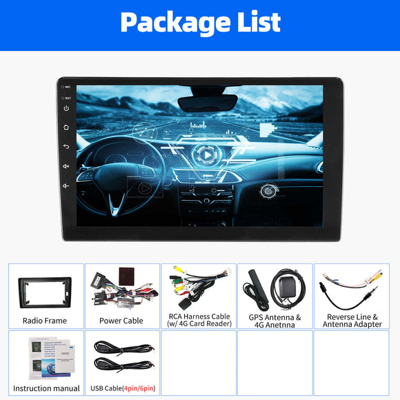 ESSGOO MP5 AR9001 | Universal 2 DIN Android 14, 9-inch QLED Display, Bluetooth 5.0, Wireless Apple CarPlay & Wireless Android Auto, FM RDS