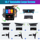 ESSGOO AR1001 | Single Din Single Knob Car Radio System Auto Stereo MP5 Player Sat Nav FM DAB Bluetooth-6