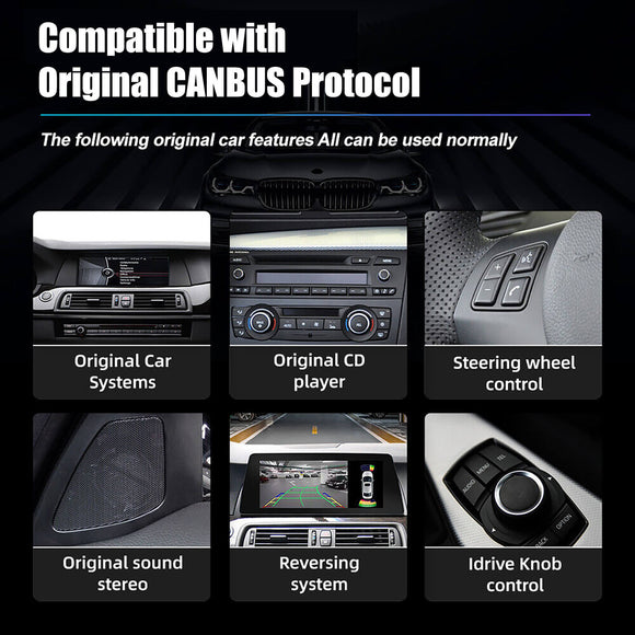 ESSGOO LZ0001 | Original & Android Dual System, 10.25-inch IPS Touchscreen - For BMW, Bluetooth 5 Apple CarPlay & Android Auto