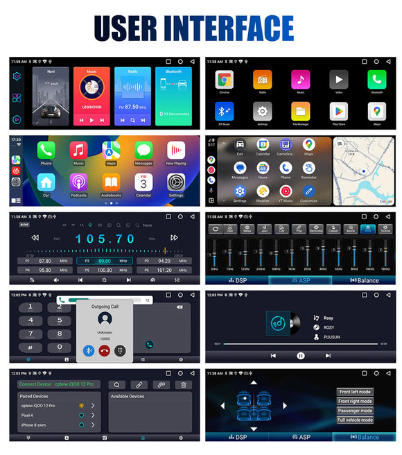 ESSGOO TS0002 6.86 Inch | Audio Systems Multimedia Car Stereo Single Din MP5 Player DAB Wireless Apple CarPlay & Android Auto