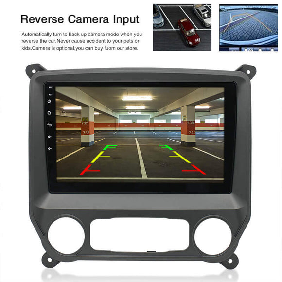 ESSGOO | Bluetooth Car Stereo For 2014-2018 Silverado, Wireless Carplay&Android Auto With Steering Wheel Controls