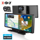 H30 10.26" Portable Wireless CarPlay & Android Auto Dash Cam, 4K Front Camera, GPS Module, FM, Fit All Vehicles-4
