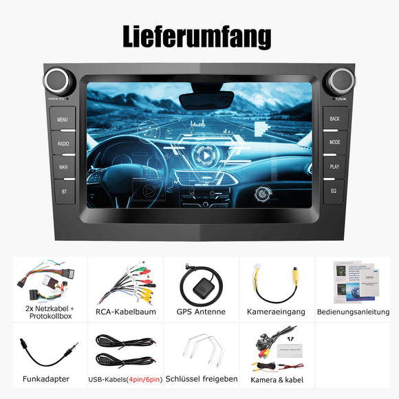 ESSGOO MP5 AZ0001 | Android 15, 7-inch Zoll IPS Touchscreen - For Opel, Bluetooth 4.1, Apple CarPlay & Android Auto, FM RDS