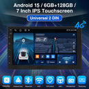 ESSGOO MP5 AR7001 | 2 DIN, Android 15 7-inch IPS Touchscreen Car Stereo, Bluetooth 5.0, Wireless CarPlay & Wireless Android Auto, FM-1