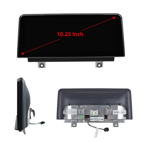 ESSGOO LZ0001 | Linux System, 10.25-inch IPS Touchscreen - For BMW 1 Series E81 E82 E87 E88, Bluetooth 5.2, Apple CarPlay & Android Auto