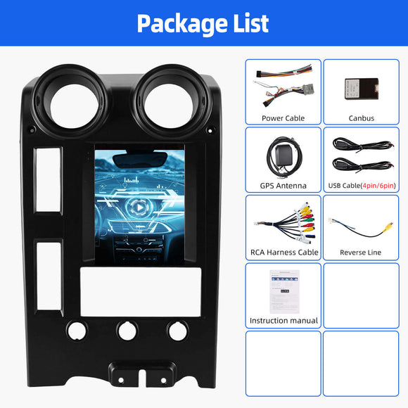 ESSGOO MP5 AR1002 | Android 15 9.7-inch HD Touchscreen - For Hummer H2 2002-2007, Bluetooth 4.1, Apple CarPlay & Android Auto, FM RDS