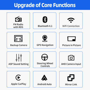 ESSGOO MP5 AR1002 | Android 15 9.7-inch HD Touchscreen - For Hummer H2 2002-2007, Bluetooth 4.1, Apple CarPlay & Android Auto, FM RDS - 0