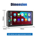 ESSGOO MP5 7018B | 2 DIN, WinCE system 7-inch HD IPS Touchscreen Car Stereo, Bluetooth 5.0, Wired CarPlay & Wired Android Auto, FM-3