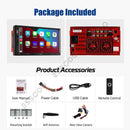 ESSGOO MP5 9333U | 2 DIN, Wince system 7-inch HD IPS Touchscreen Car Stereo, Bluetooth 5.1, Wired CarPlay & Wired Android Auto, FM USB TF AUX Type-C-5