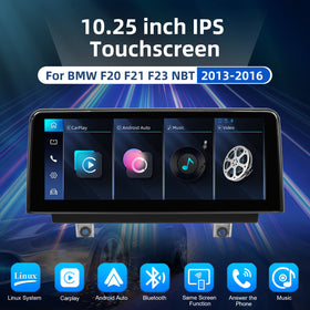 ESSGOO LZ0001 | Linux System 10.25-inch IPS Touchscreen - For BMW F20 NBT System 2013-2016, Bluetooth 5.2, Apple CarPlay & Android Auto