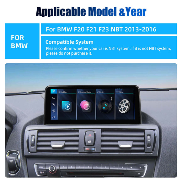 ESSGOO LZ0001 | Linux System 10.25-inch IPS Touchscreen - For BMW F20 NBT System 2013-2016, Bluetooth 5.2, Apple CarPlay & Android Auto