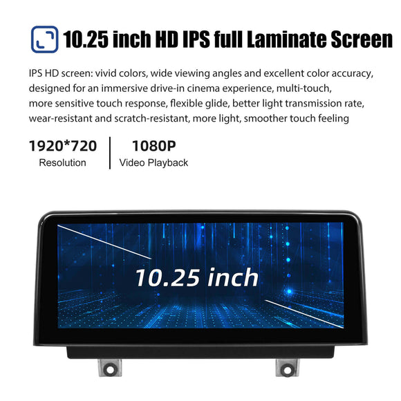 ESSGOO LZ0001 | Linux System 10.25-inch IPS Touchscreen - For BMW F20 NBT System 2013-2016, Bluetooth 5.2, Apple CarPlay & Android Auto
