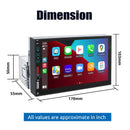 ESSGOO MP5 AS7001c | 7-inch IPS HD Touchscreen Car Stereo, Bluetooth 5.1, Wired CarPlay & Wired Android Auto, FM USB AUX-3