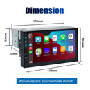 ESSGOO MP5 AS7001c | 7-inch IPS HD Touchscreen Car Stereo, Bluetooth 5.0, Wired CarPlay & Wired Android Auto, FM USB AUX-3