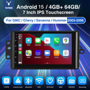 ESSGOO MP5 AR7001 | Android 15 7-inch IPS Touchscreen Car Stereo - for GMC/Chevrolet 2003-2006, Bluetooth 4.1, Apple CarPlay & Android Auto, FM-1