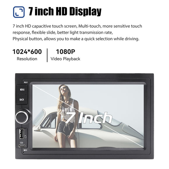 MP5 AR7001-7785B | Android 16 7-inch HD Touchscreen - For VW Golf Jetta MK4 Polo 9N Passat B5 T5 T4