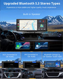 ESSGOO 1026SCP 10.26" IPS CarPlay Screen for Cars, Wireless Apple CarPlay & Android Auto, Bluetooth 5.3, FM, 64GB TF Card Support, AUX-4