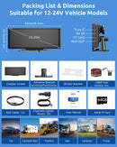 ESSGOO 1026SCP 10.26" IPS CarPlay Screen for Cars, Wireless Apple CarPlay & Android Auto, Bluetooth 5.3, FM, 64GB TF Card Support, AUX-8