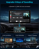 ESSGOO 9 Inch 991CP Wireless CarPlay & Android Auto Display, HD IPS Touchscreen with Mirror Link, Bluetooth Hands-Free Calling, Compatible with Various Vehicle Models-5