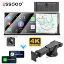 H16 Portable 10.26" IPS Touch Screen Wireless CarPlay & Android Auto, 2K Front & AHD Rear DVR Dash Cam, Bluetooth 5.2 WiFi 5G, Multi-Language Car Stereo Compatible With Most Vehicles-2