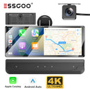 H16 Portable 10.26" IPS Touch Screen Wireless CarPlay & Android Auto, 2K Front & AHD Rear DVR Dash Cam, Bluetooth 5.2 WiFi 5G, Multi-Language Car Stereo Compatible With Most Vehicles-4