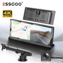 H16 Portable 10.26" IPS Touch Screen Wireless CarPlay & Android Auto, 2K Front & AHD Rear DVR Dash Cam, Bluetooth 5.2 WiFi 5G, Multi-Language Car Stereo Compatible With Most Vehicles-10