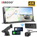 H16 Portable 10.26" IPS Touch Screen Wireless CarPlay & Android Auto, 2K Front & AHD Rear DVR Dash Cam, Bluetooth 5.2 WiFi 5G, Multi-Language Car Stereo Compatible With Most Vehicles-1