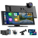 E64 10.26"Portable CarPlay & Android Auto, Dual cameras, FM, Applicable To Most Models-1