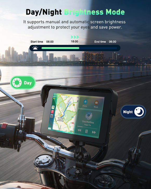 E10 5"Portable Wireless CarPlay & Android Auto, Siri Assistant, TF, Applicable To Most Models
