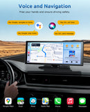 E72 11.3 Inch IPS Touch Screen Car DVR Player, Wireless CarPlay & Android Auto, 4K Front AHD Rear Dash Cam, Bluetooth 5.2 WiFi 5G, OTA Upgrade Split Screen Car Stereo-3