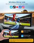 E72 11.3 Inch IPS Touch Screen Car DVR Player, Wireless CarPlay & Android Auto, 4K Front AHD Rear Dash Cam, Bluetooth 5.2 WiFi 5G, OTA Upgrade Split Screen Car Stereo-6