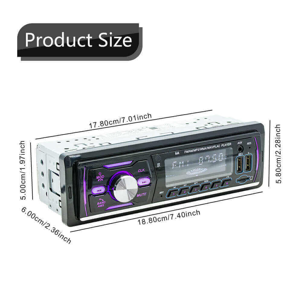 ESGOO D1 | Sistemas de audio Multimedia Car Stereo Single Din MP3 Player DAB AUX AM Radio