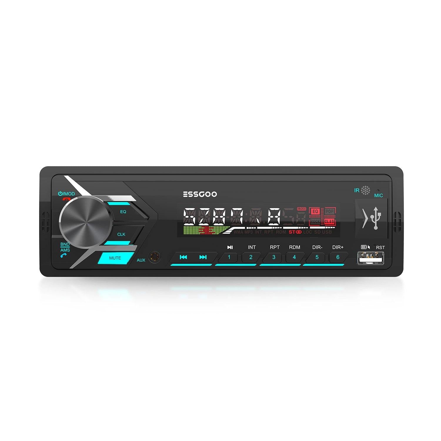 ESSGOO TS0003 | Car Stereo Dual Bluetooth USB  MP3 Player Sysem With RDS - | TRANSFORM, STARTS HERE | Easy . Economic . Energetic